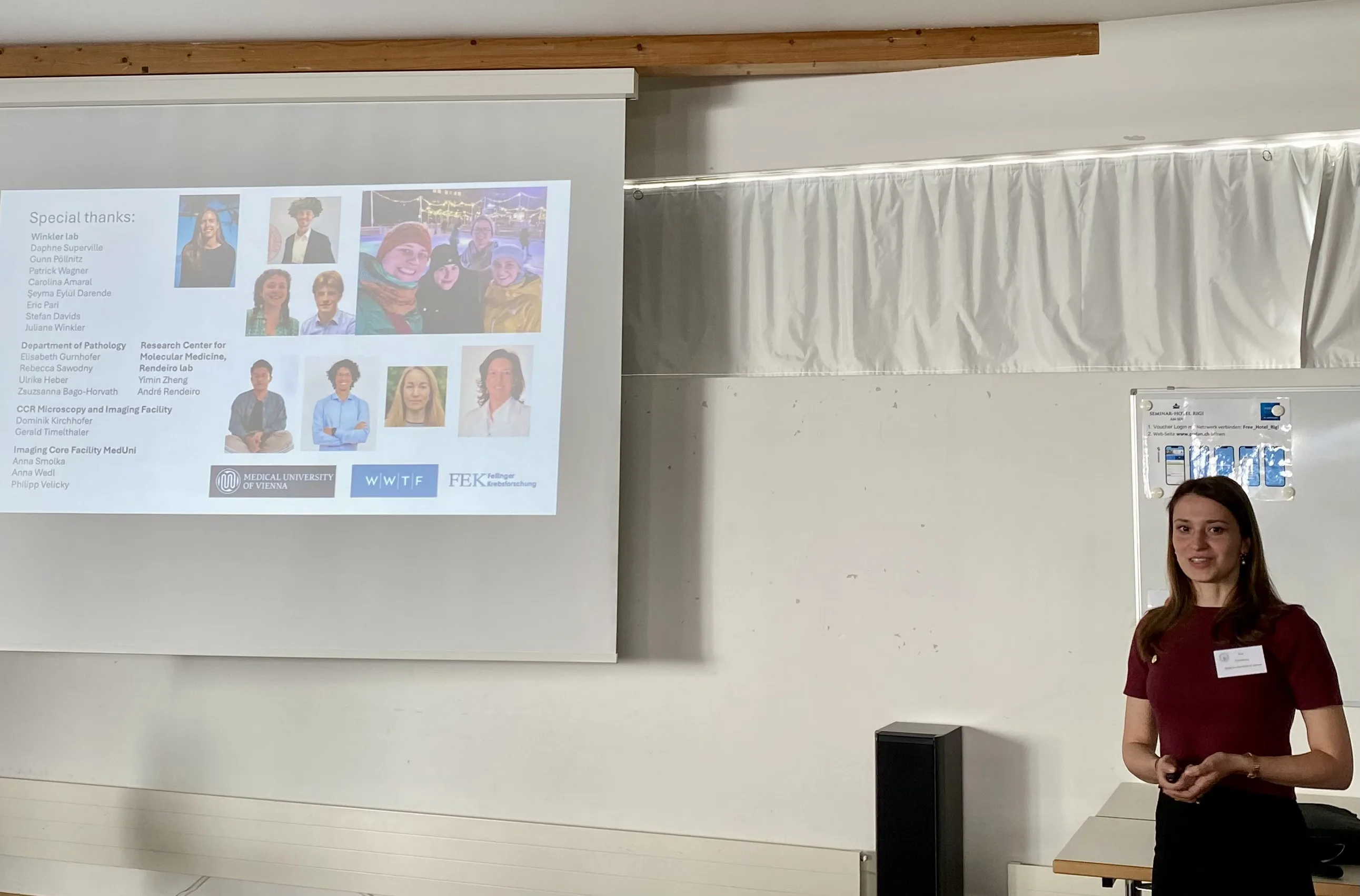 Eva Chrenková presenting at ENBDC
