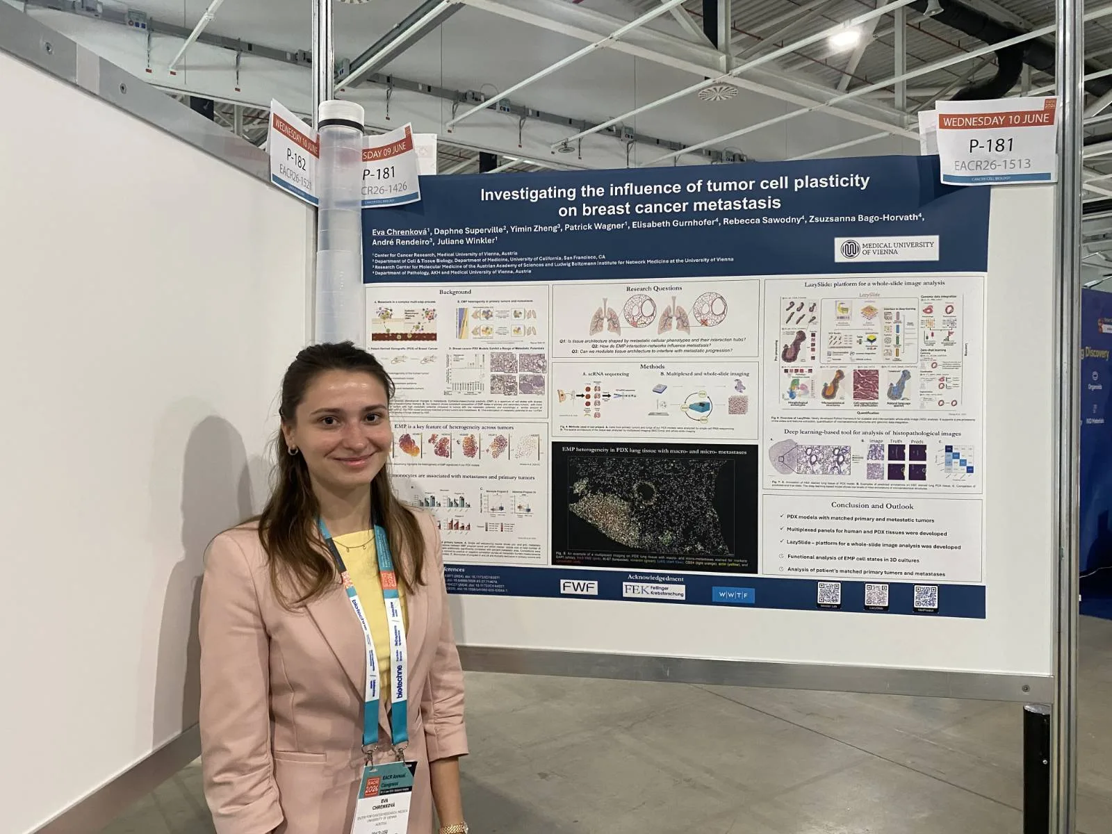 Eva Chrenková at EACR 2026
